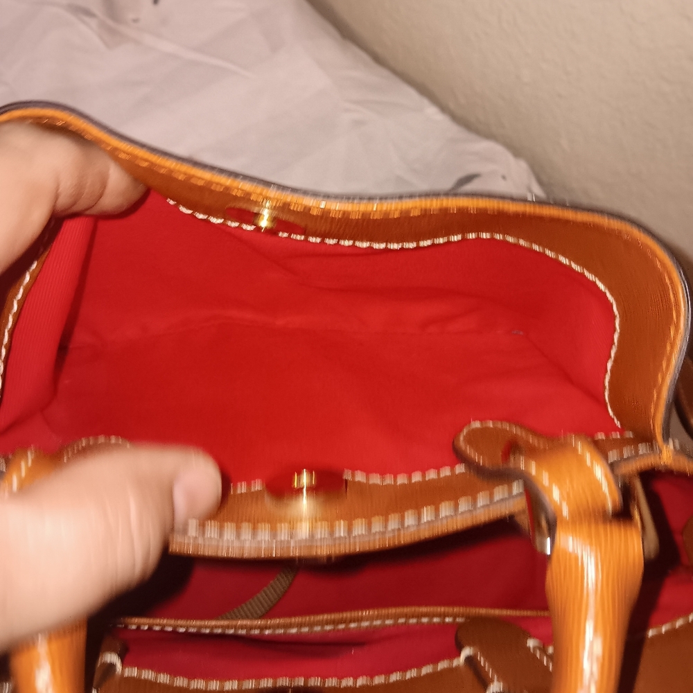 Dooney & Bourke Brown Leather Mini BARLOW - Picture 7 of 9